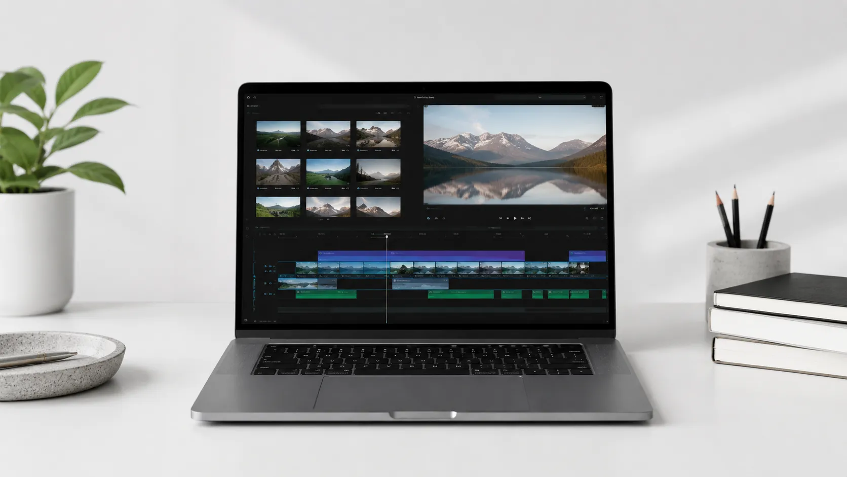 MacBook Pro screen displaying multiple MKV video files ready for conversion on Mac