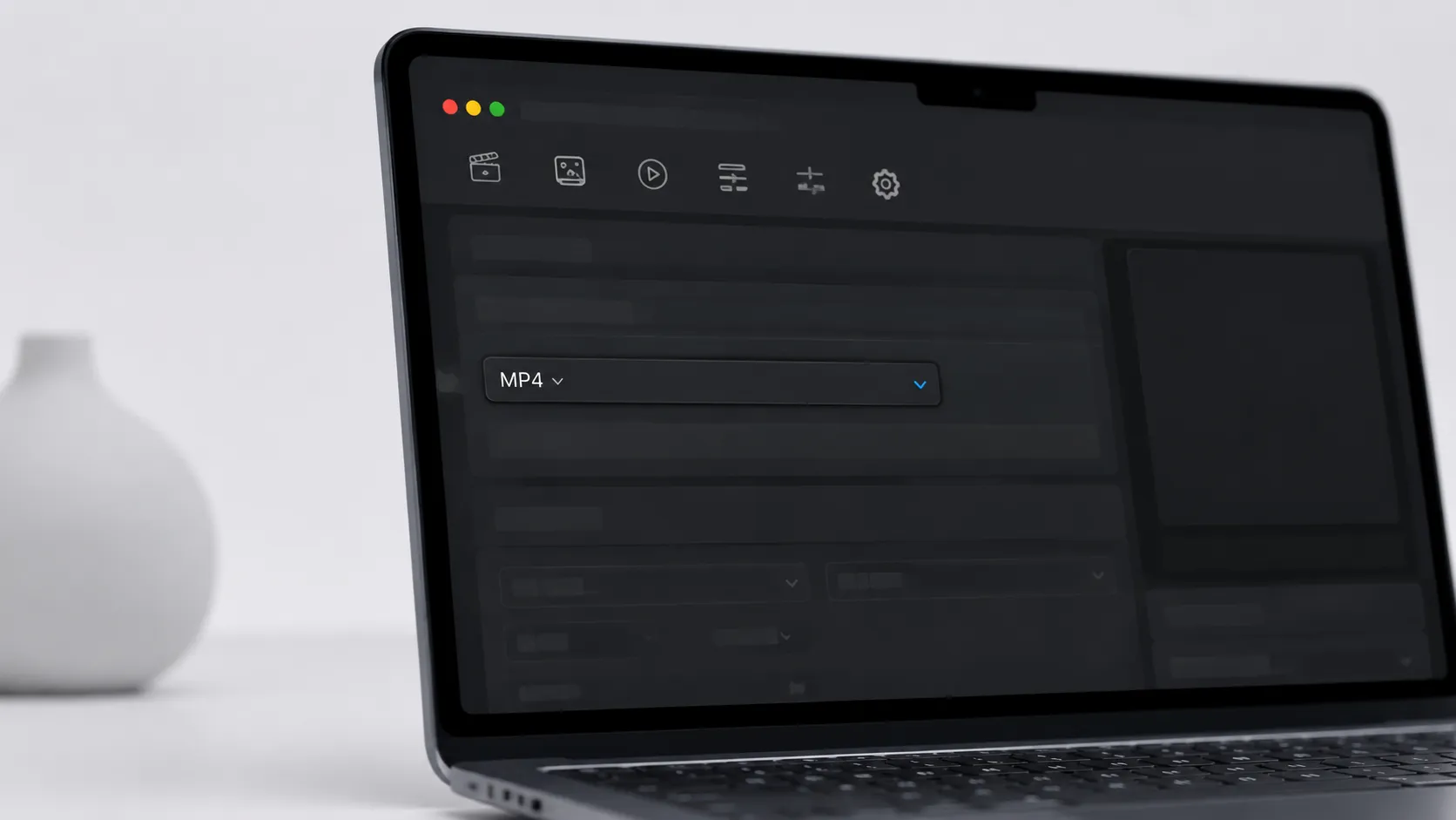 HandBrake MKV to MP4 conversion settings on a Mac in dark mode
