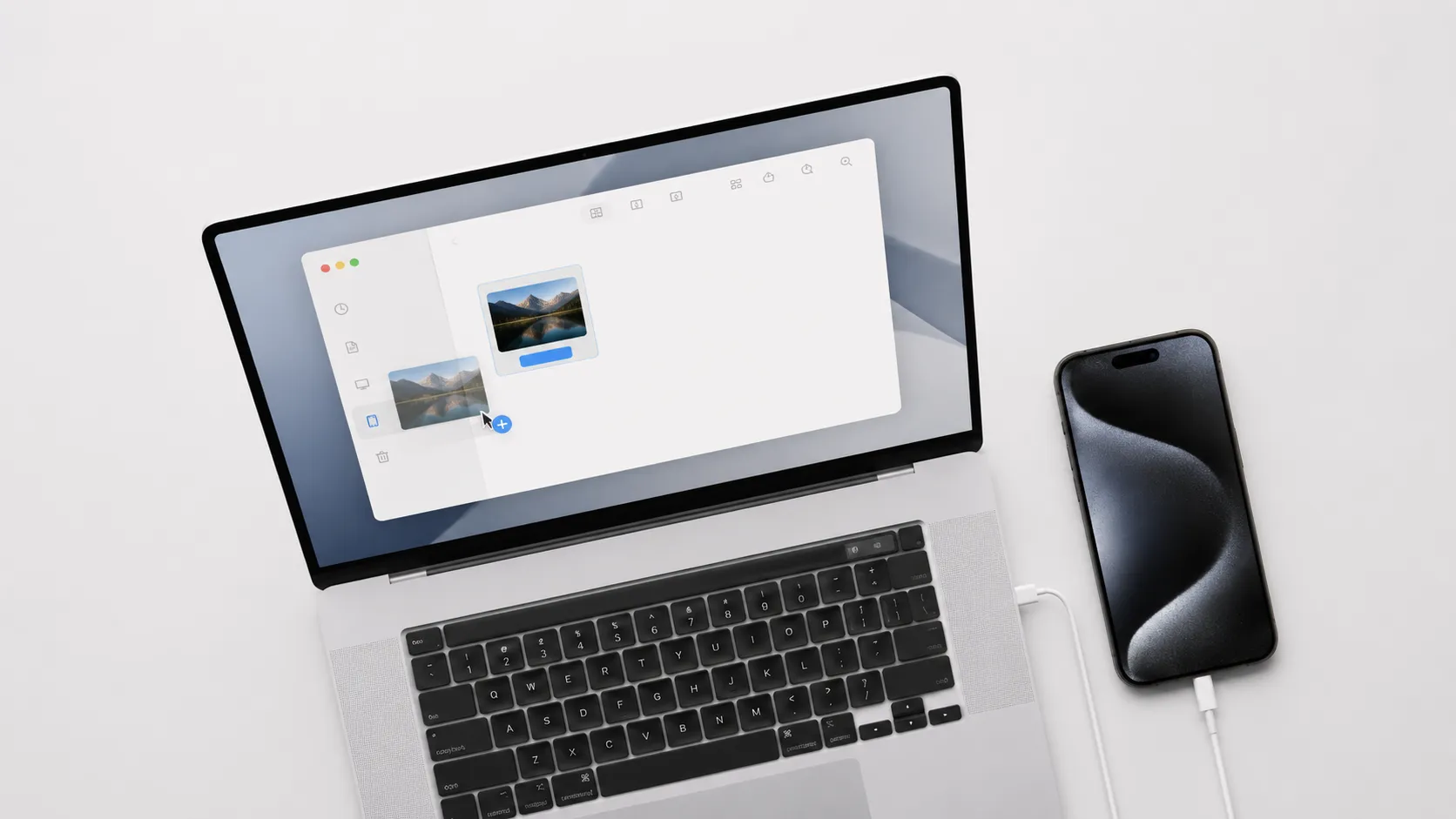 macOS Finder window showing MP4 file transfer to iPhone for converted DVD video